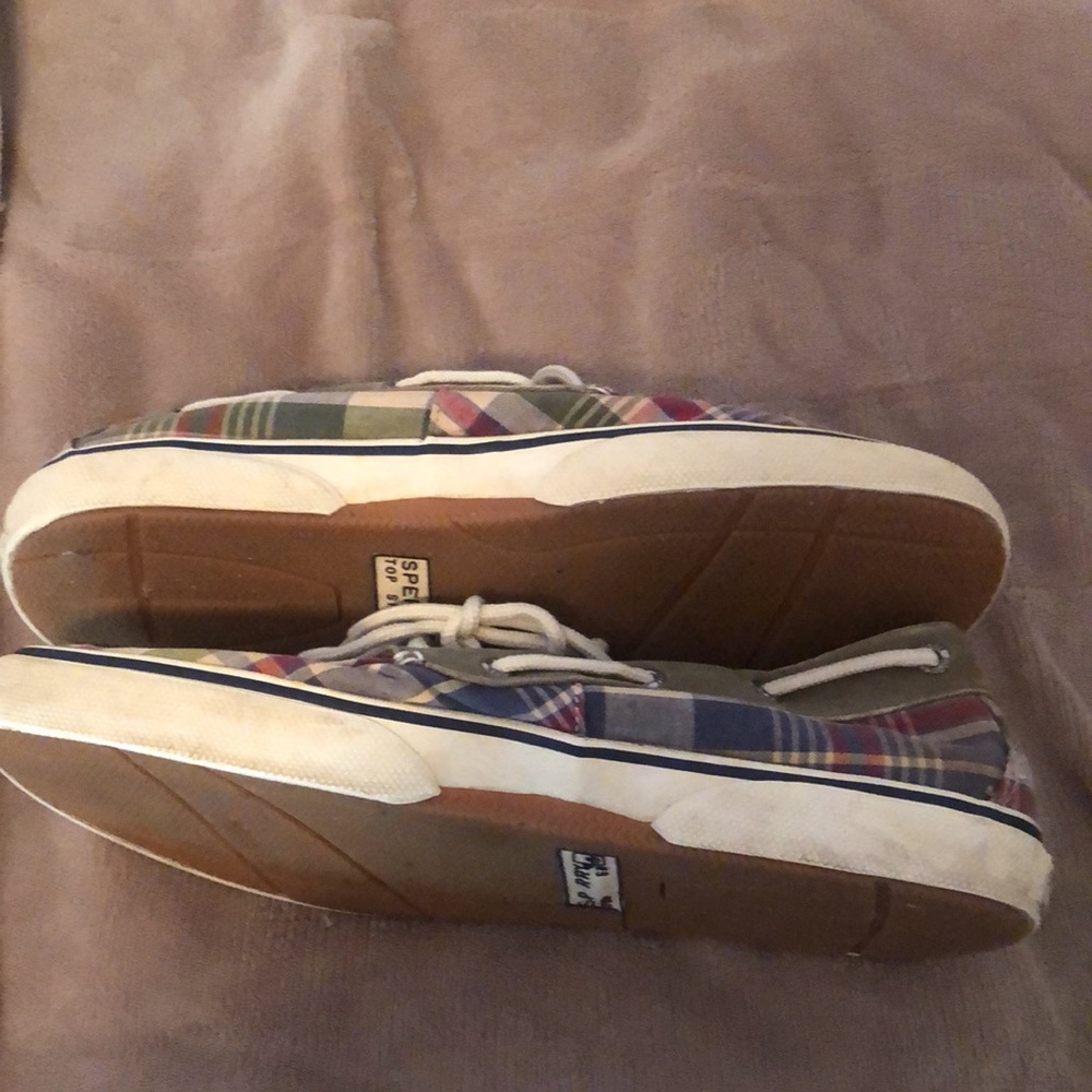 Men’s Y2k fall Sperry outdoors boat slip on top sider plaid - Picture 6 of 9